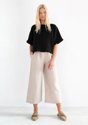 Bee Linen Top, Black by Love And Confuse - Ethical