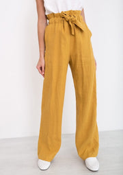 Juliet Wide Leg, Mustard by Love And Confuse - Eco Conscious 