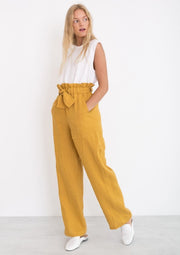 Juliet Wide Leg, Mustard by Love And Confuse - Ethical