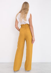 Juliet Wide Leg, Mustard by Love And Confuse - Eco Friendly 
