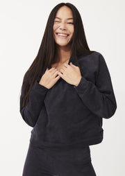 Everyday Raglan Pullover, Black by Groceries Apparel - Carbon Neutral