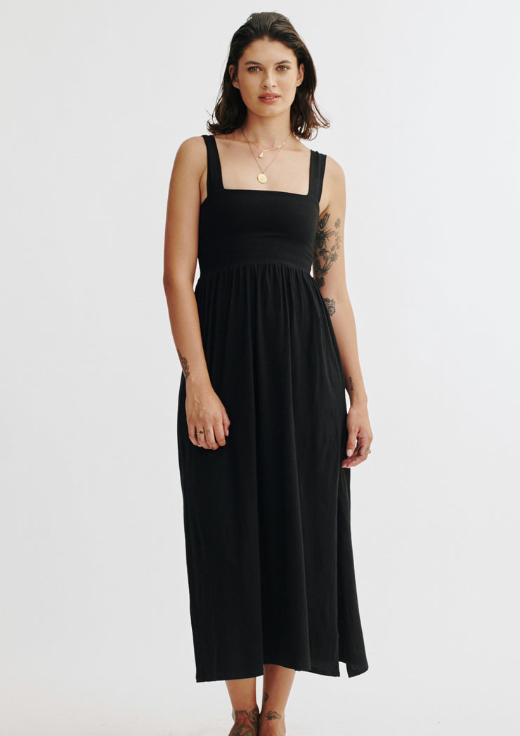 Mable Dress, Black by Groceries Apparel - Sustainable