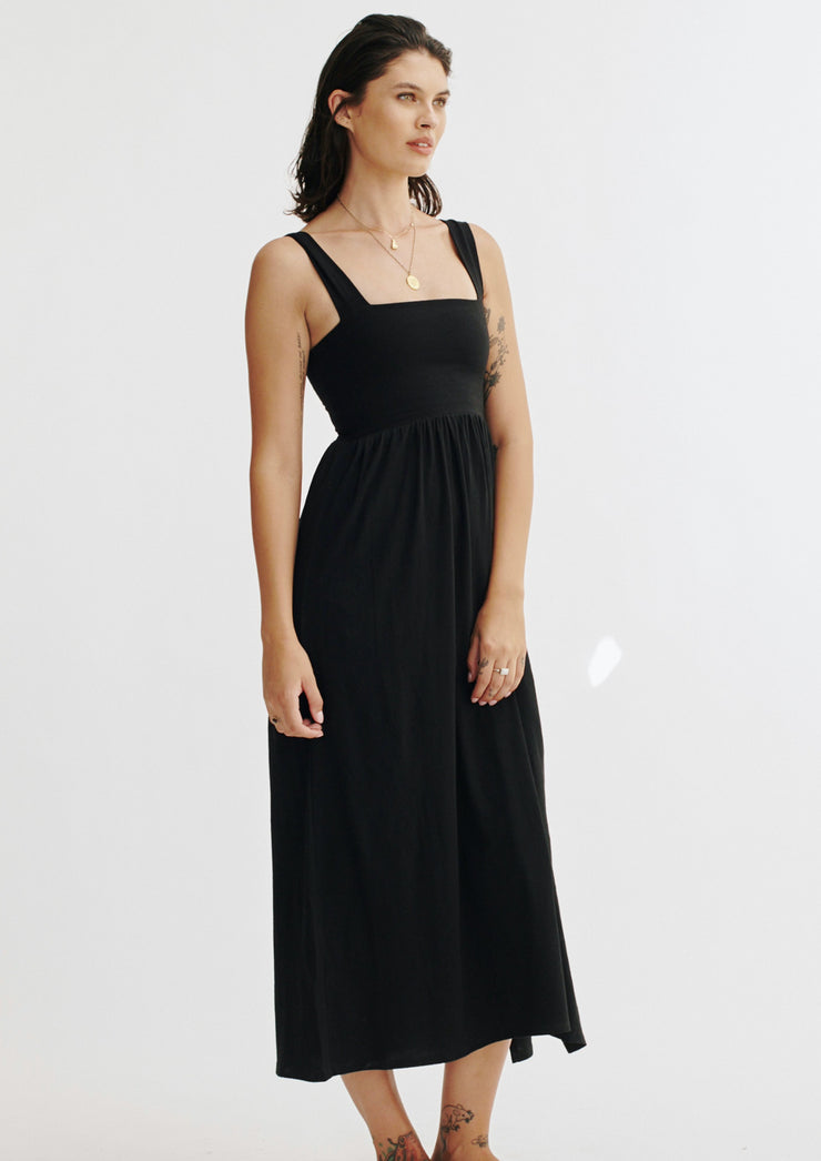 Mable Dress, Black by Groceries Apparel - Ethical