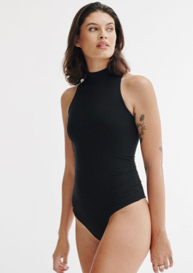 Kensington Bodysuit, Black by Groceries Apparel - Ethical