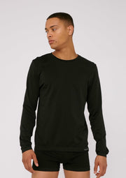Mens SilverTech™ Active Long-Sleeve, Black by Organic Basics - Sustainable