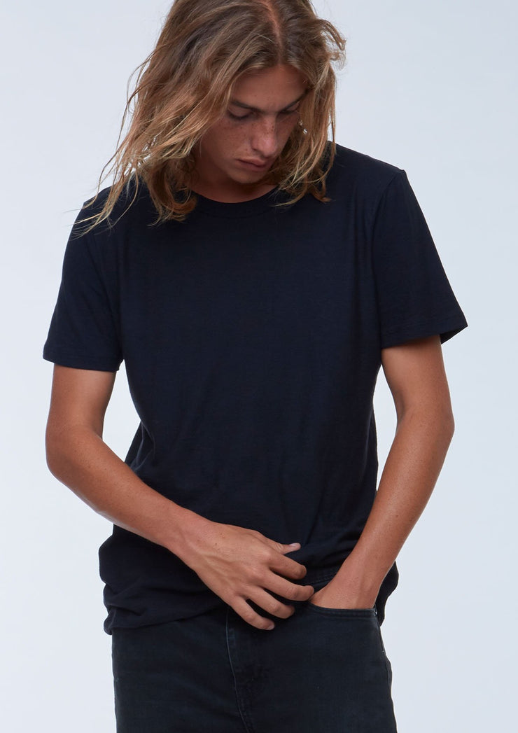 Paco Hemp Crew, Black by Groceries Apparel - Ethical