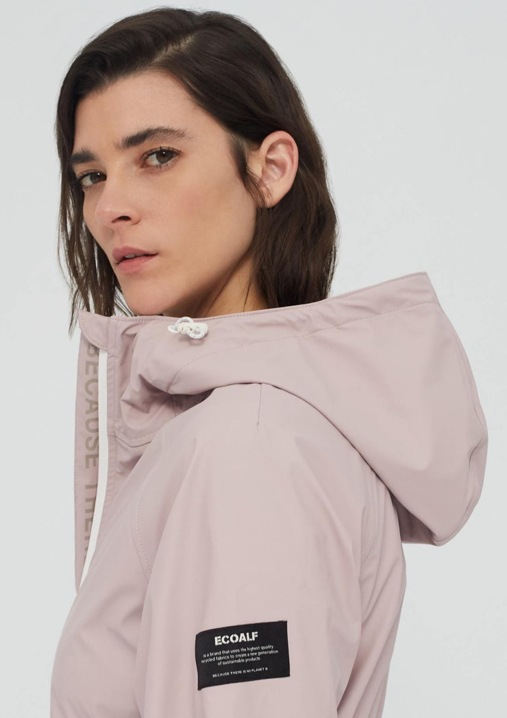 Picton Raincoat Woman, Dusty Pink by Ecoalf - Eco Friendly