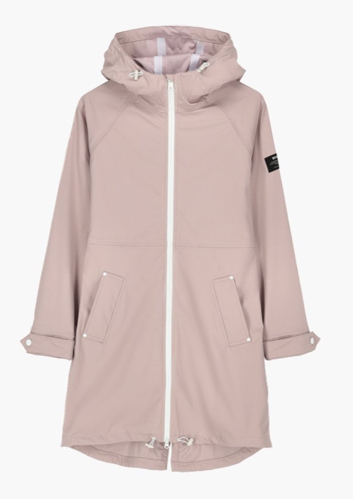 Picton Raincoat Woman, Dusty Pink by Ecoalf - Cruelty Free