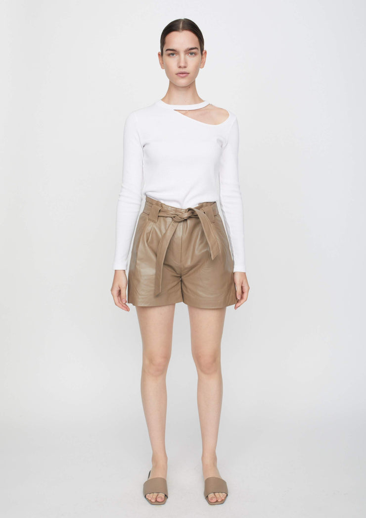 Rancho LS Tee, White by Just Female - Sustainable