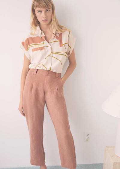 Saturne Pants, Blush by Eve Gravel - Sustainable