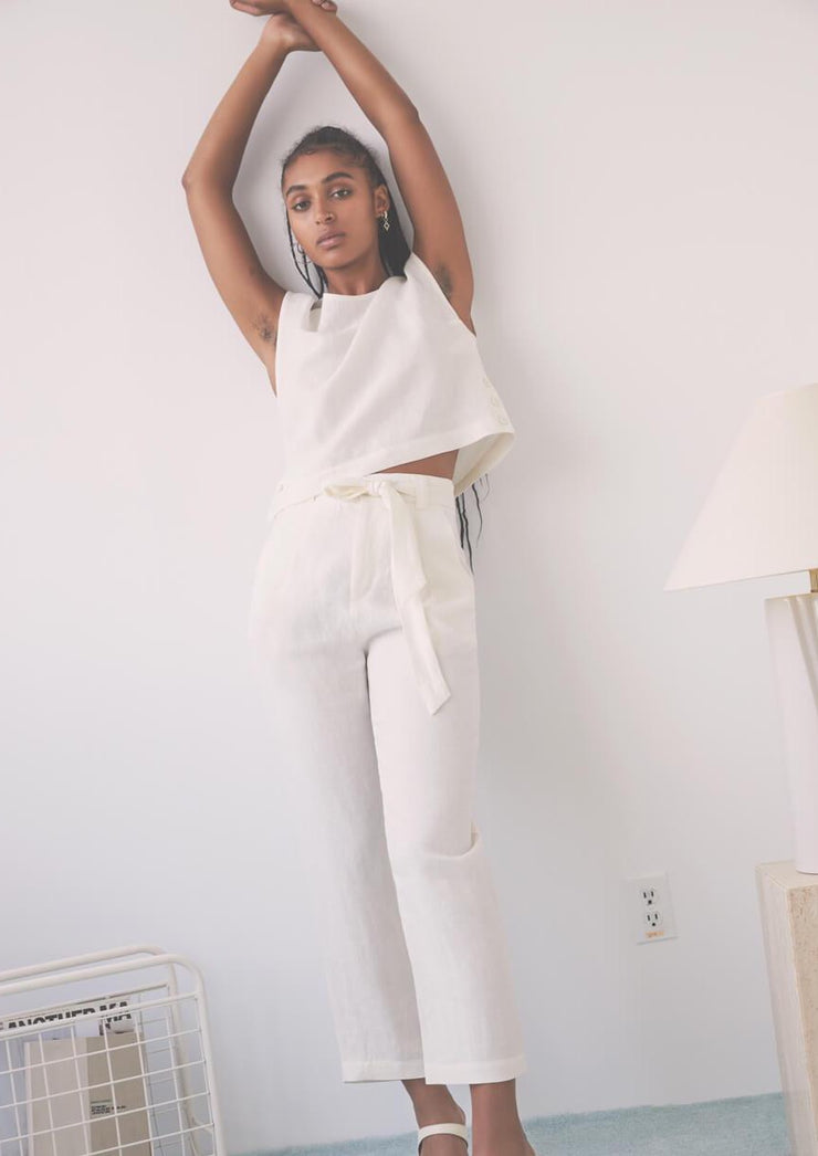 Saturne Pants, Ivory by Eve Gravel - Sustainable