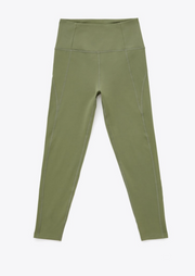 High-Rise Compressive Leggings, Olive by Girlfriend Collective - Eco Conscious