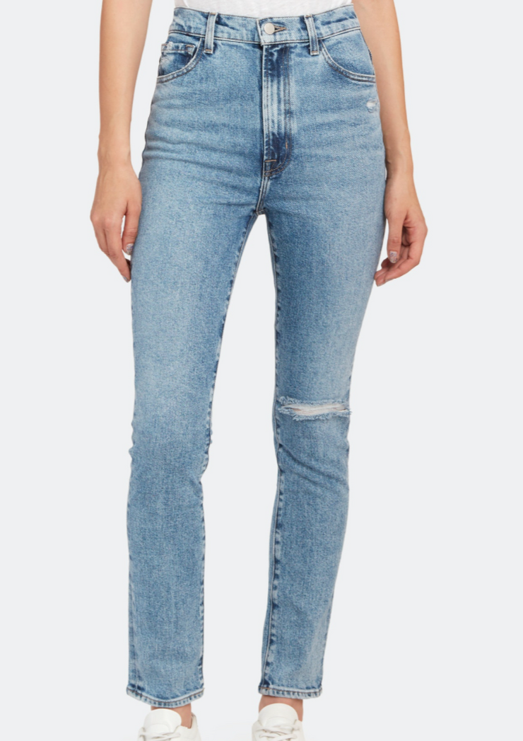 1212 High-Rise Slim Straight, Chadron Destruct by J Brand - Ethical