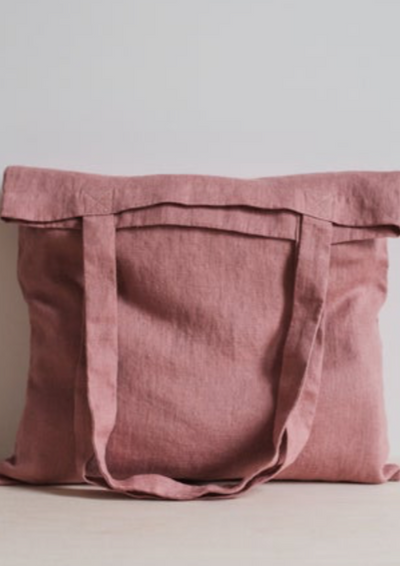 Foldable Tote Bag, Salmon Pink by Quiet Objects - Sustainable 