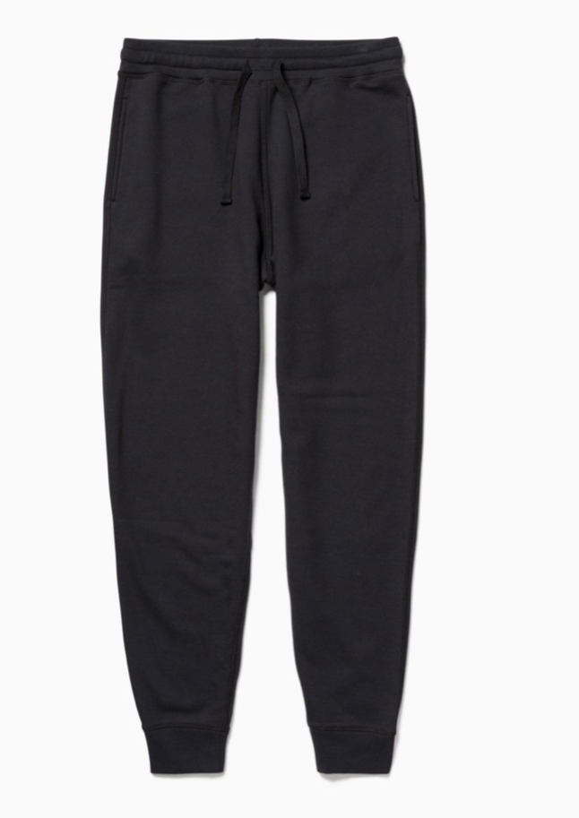Recycled Fleece Tapered Sweatpant, Black by Richer Poorer - Cruelty Free