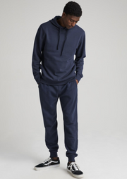 Recycled Fleece Tapered Sweatpant, Blue Nights by Richer Poorer - Ethical