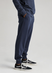 Recycled Fleece Tapered Sweatpant, Blue Nights by Richer Poorer - Eco Friendly
