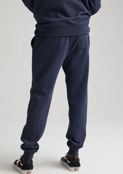 Recycled Fleece Tapered Sweatpant, Blue Nights by Richer Poorer - Eco Conscious