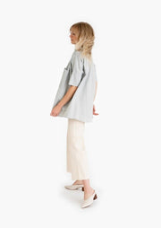 Split Neck Top, Solid Sol by Tribe Alive - Eco Friendly