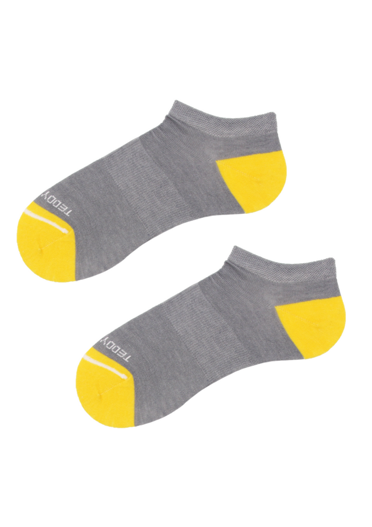 Grey Low Sock, Grey by Teddy Locks - Ethical