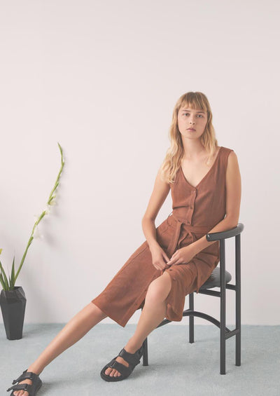 Utopia Dress, Copper by Eve Gravel - Sustainable