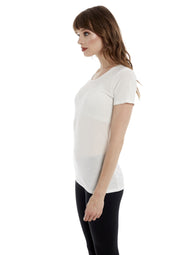 Womens Classic Crew, White by Groceries Apparel - Ethical