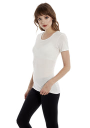 Womens Classic Crew, White by Groceries Apparel - Vegan