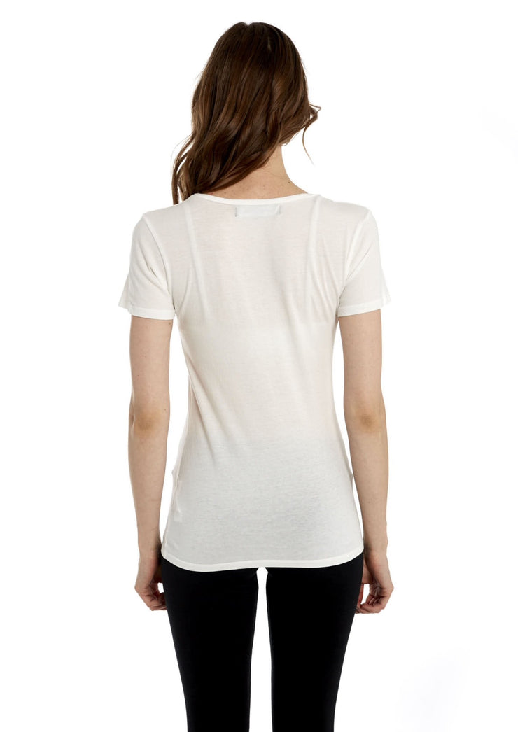 Womens Classic Crew, White by Groceries Apparel - Eco Friendly