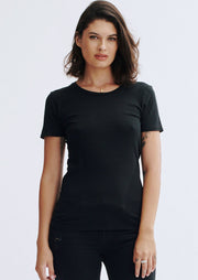 Womens Classic Crew, Black by Groceries Apparel - Eco Friendly