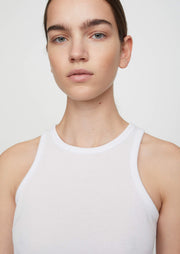 Rancho Tank Top, White by Just Female - Vegan