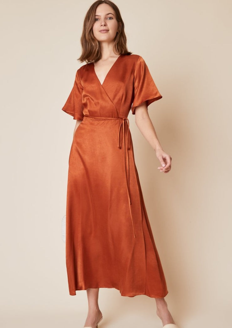 Lola Dress, Rust by Whimsey + Row - Eco Friendly