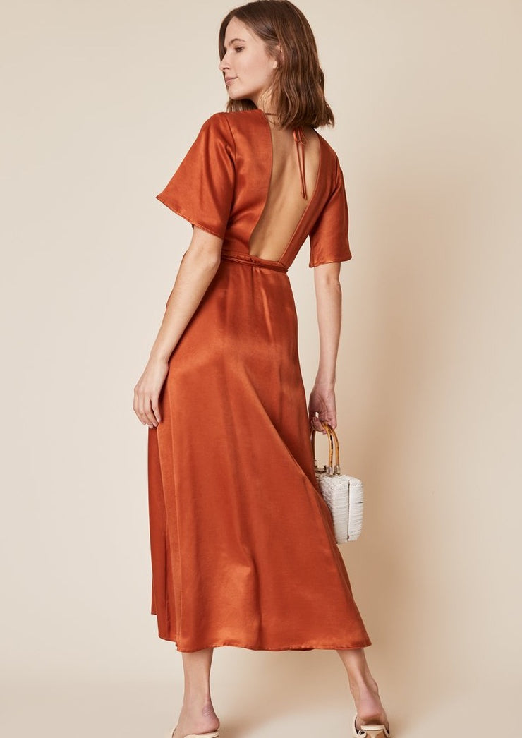 Lola Dress, Rust by Whimsey + Row - Carbon Neutral