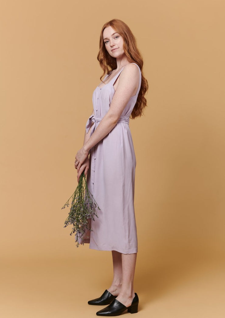 Samantha Dress, Lavender by Whimsey + Row - Vegan