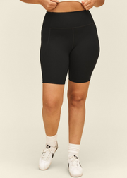 High-Rise Bike Short, Black by Girlfriend Collective - Eco Friendly