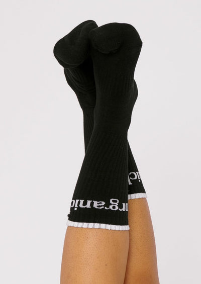 SilverTech™ Active Tennis Socks, Black by Organic Basics - Sustainable