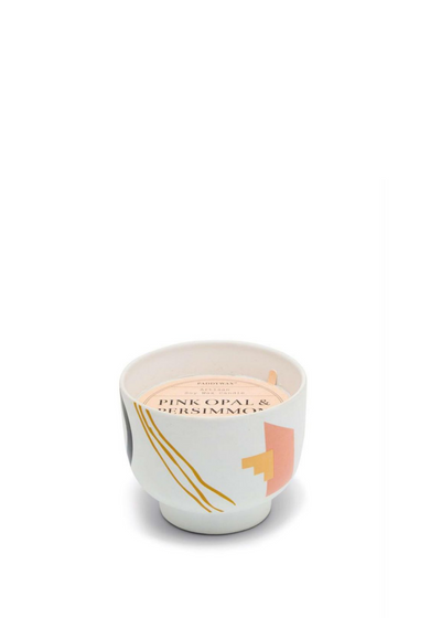 Wabi Sabi Candle 12 OZ, Pink Opal & Persimmon by Paddywax - Sustainable 