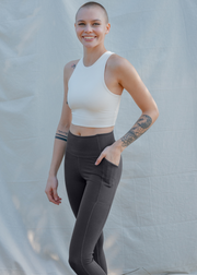 High-Rise Compressive Pocket Leggings, Moon by Girlfriend Collective - Eco Friendly