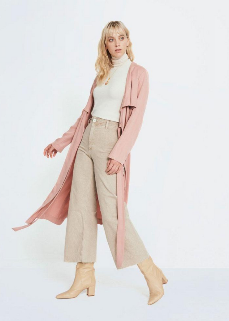 Anais Trench, Pink by SiiZu - Sustainable 