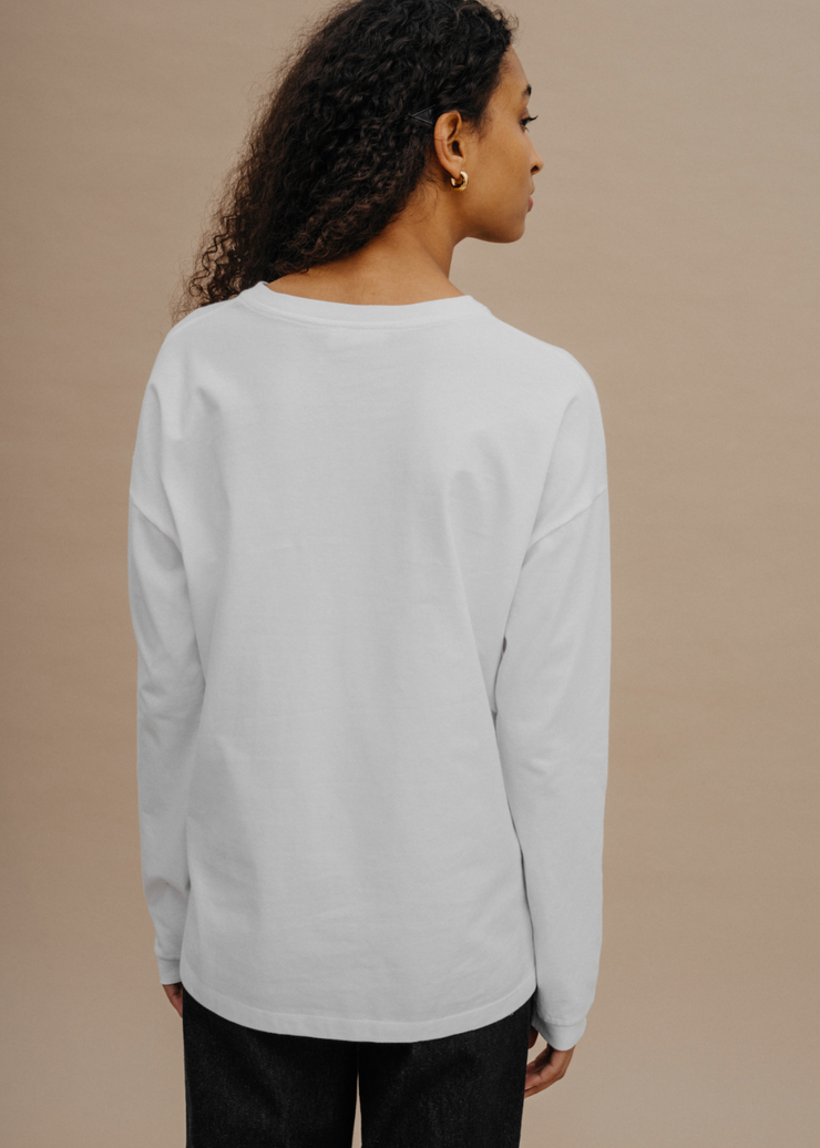 Organic Cotton Long Sleeve Shirt 14/07, Cream White by Nago - Eco Conscious 