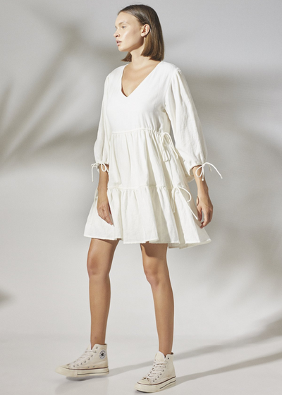 Dress, White by Rue Stiic - Sustainable