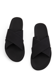 Cross Sandals, Black