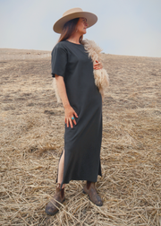 The Relax Dress, Washed Black by People Of Leisure - Ethical 