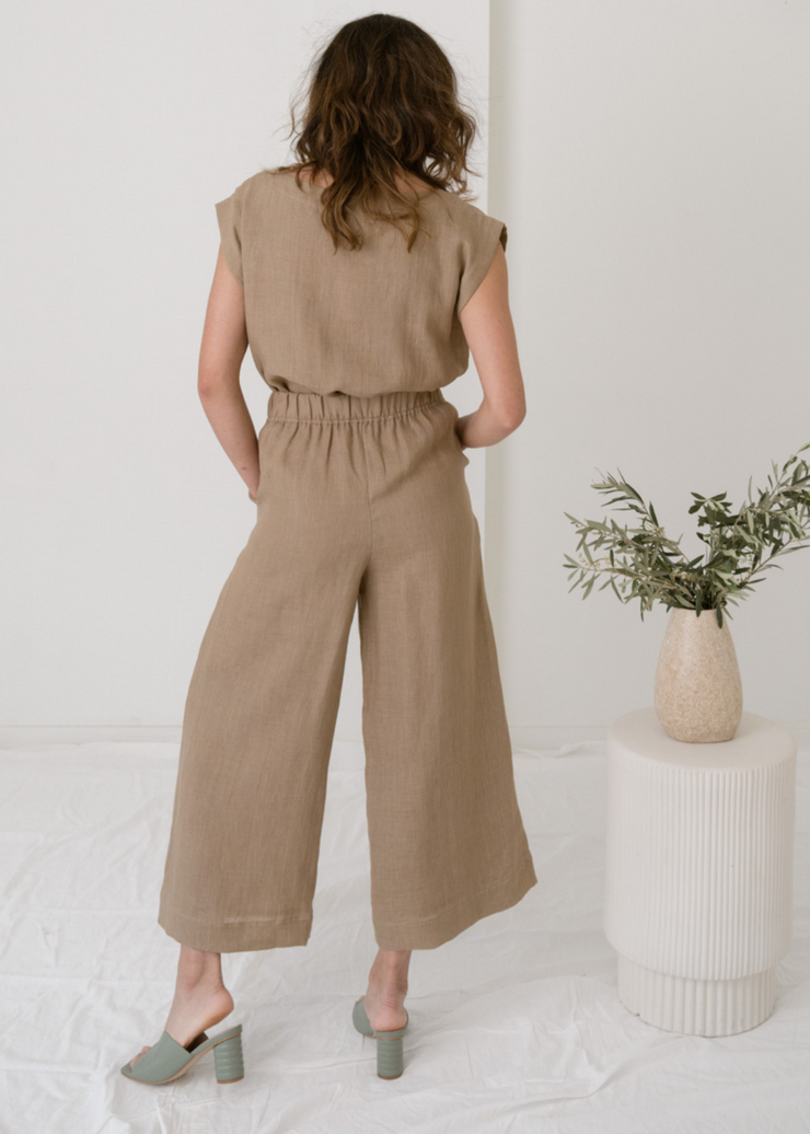 Everyday Crop Pant, Mocha by Laude The Label - Eco Conscious 
