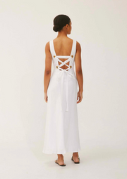 Ingrid Midi Dress, White