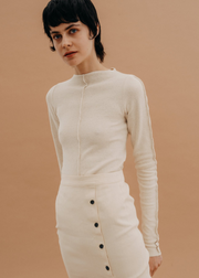 Organic Cotton and Hemp Long Sleeve Shirt 14/02, Unbleached by Nago - Vegan