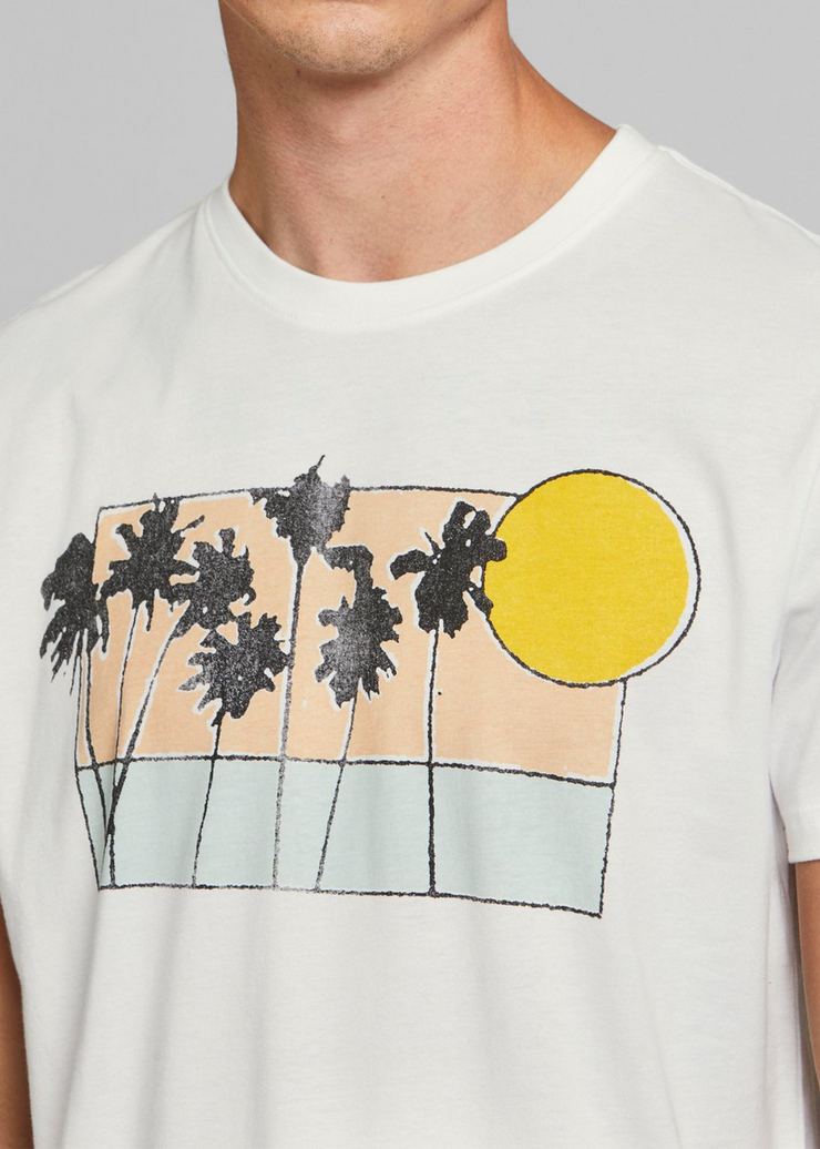 T-Shirt Stockholm Sunset, White by Dedicated - Eco Friendly 