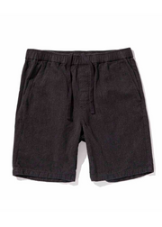 Verano Beach Shorts, Bright Black by Outerknown - Ethical 