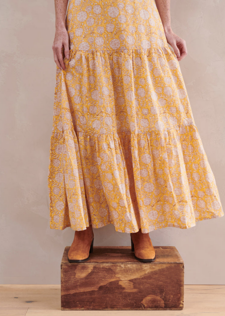 Starla Maxi Dress, Marigold Print