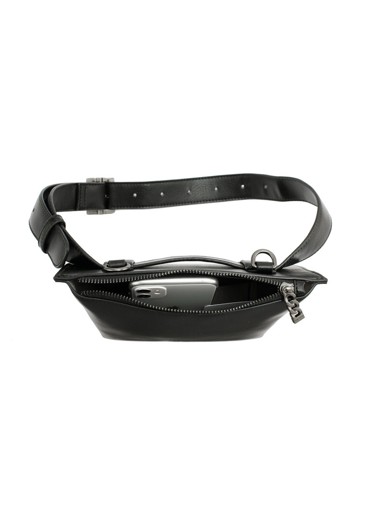 Everly Convertible Belt Bag, Black