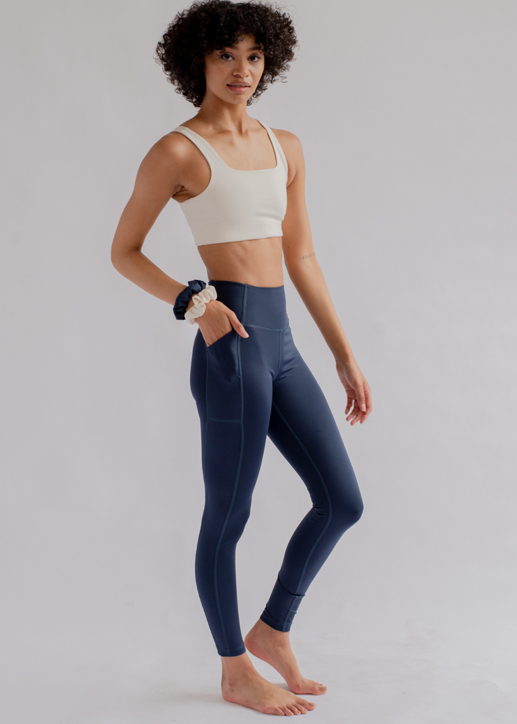 High-Rise Compressive Pocket Leggings, Midnight by Girlfriend Collective - Sustainable